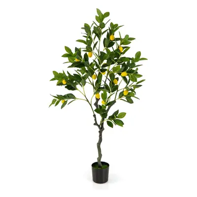 Artificial Lemon Tree 3.9FT Tall Fake Lemon Plant Home Office Decor