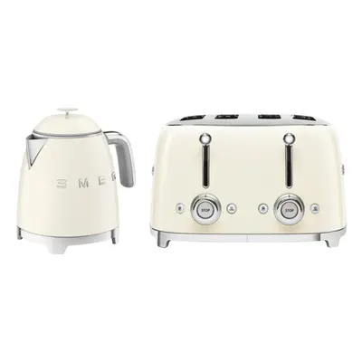 Smeg 50's Style Retro Range Breakfast Set, 0.8L 1400W Mini Kettle and Multi-Functional Control 4