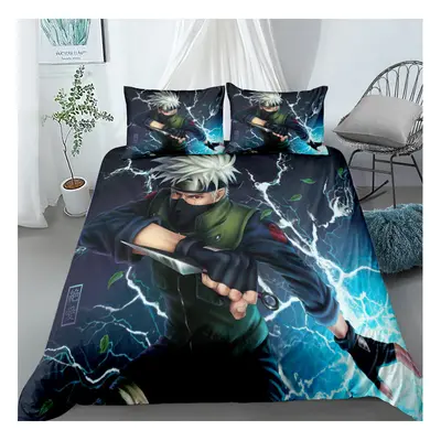 (Style 19, Double) Naruto Bedding Single Double Duvet Cover Cartoon U