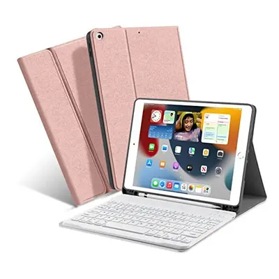 iPad 10.2 Keyboard Case 9th Generation(2021)/ 8th Gen(2020)/ 7th Gen(2019), XIWMIX Slim Smart Pr