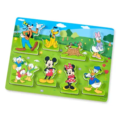 Melissa & Doug Disney Mickey Mouse Wooden Chunky Puzzle pcs - Disney Characters Wooden Puzzle Mi