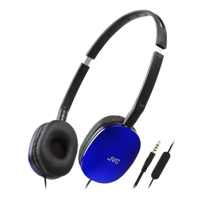 HA-S160M-A Flats Foldable and Compact Headphones in Glossy Trendy Colour, with Switch for Microp