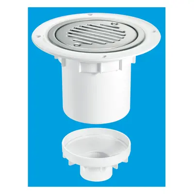 McAlpine Shower Trap Gully for Sheet Floors 110mm & 2'' Outlet TSG2SS-SL-SC