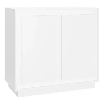 (white) vidaXL Sideboard Cabinet Cupboard Highboard Home Organiser Engineered Wood