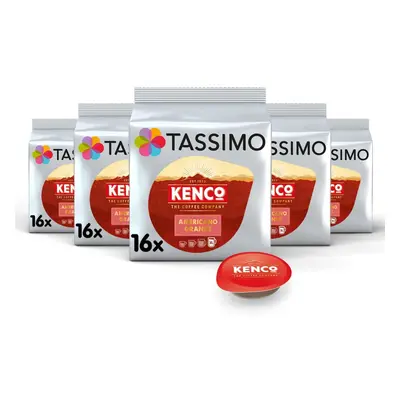 Tassimo Kenco Americano Grande Coffee Pods x16 (Pack of 5, Total Drinks)