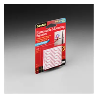 3M Company Mmm Mounting Squares Removable 1 Inch Squares Per Pack