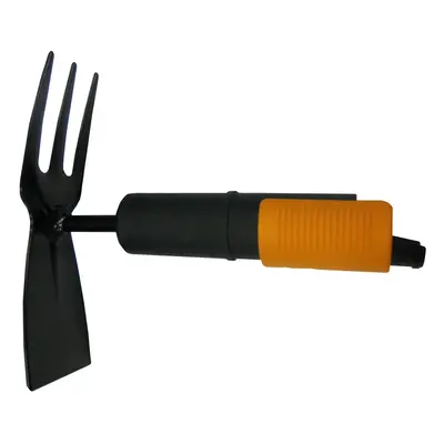 QuikFit Double Hoe, Tool Head, Length: 18.5 cm, Steel Head, Black/Orange