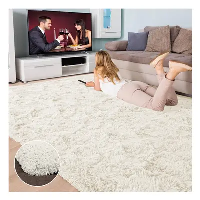 (200cm x 290cm (6ft 8" x 9ft 7")., Cream) Non Slip Rug Area Rug Living Room Bed Room