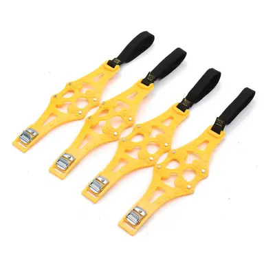 (Yellow) 4Pcs/set Truck Car Snow Wheel TPU Chains Tire Anti Skid Belt