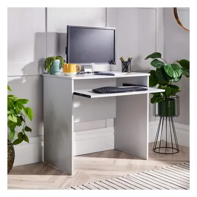 (Grey) Home Source Newport Home Office Computer Desk Unit