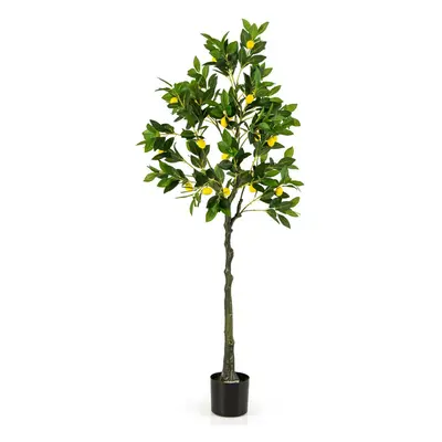 Artificial Lemon Tree 5.2FT Tall Fake Lemon Plant Home Office Decor