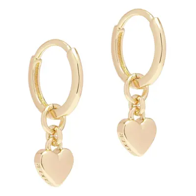 Ted Baker Harrye Tiny Heart Huggie Hoop Earrings For Women (Gold)