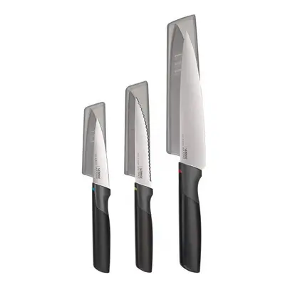 knife set Elevate stainless steel black pieces