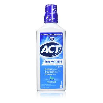 ACT Dry Mouth Mouthwash Mint Fl Oz Pack of