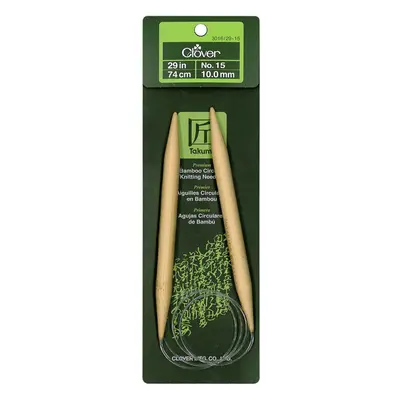 Takumi Bamboo Circular Knitting Needles 29"-Size 15/10mm