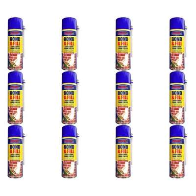 Rapide Bond & Fill Expanding Foam Filler 500ml (Pack of 12)