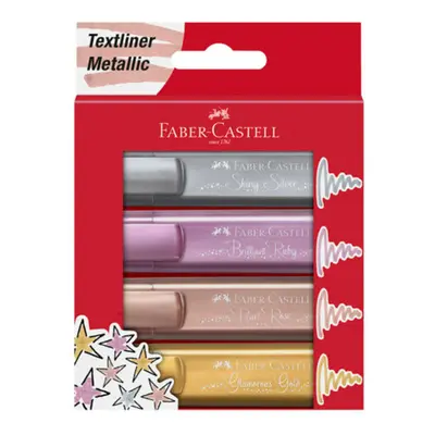 Faber-Castell Textliner Metallic Highlighter (Pack of 4)