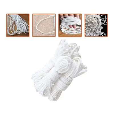 5Pcs 50m Round Elastic Band 3mm Cord Rope Ear Hanging DIY Crafts Sewing