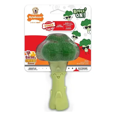 NYLABONE Broccoli Dog Toy Power Chew - Cute Dog Toys for Aggressive Chewers - with a Funny Twist