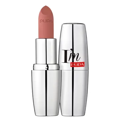 Pupa I Am Matt Pure Colour Lipstick - Peachy Nude Milano for Women - 0.123 oz Lipstick