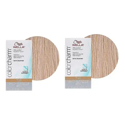 (2pk Beige Blonde) Wella Blonde Colour Charm | Permanent Liquid Hair Toners