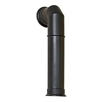 Adam Tall Angled Stove Pipe in Black