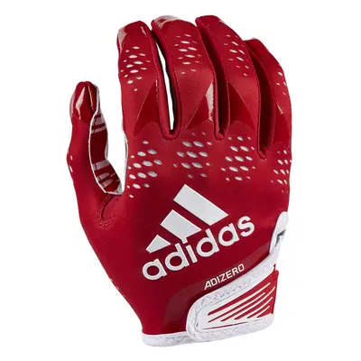 adidas Adizero Adult Football Receiver Gloves Red/White Large