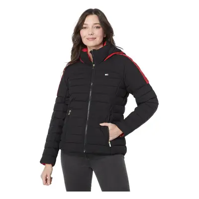 Tommy Hilfiger Women's Hooded Packable with Logo Black