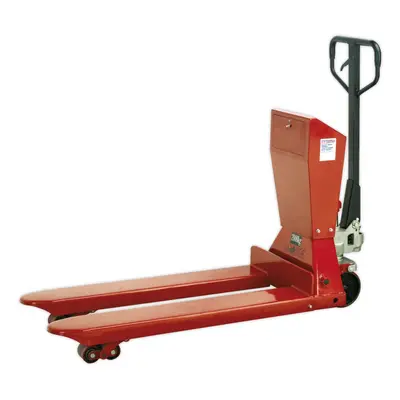 Sealey Pallet Truck with Scales x 555mm 2000kg Capacity PT1150SC