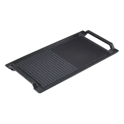 AREBOS griddle plate for induction | 43.6 x 22.9 cm griddle plate | cast iron grill pate for ind