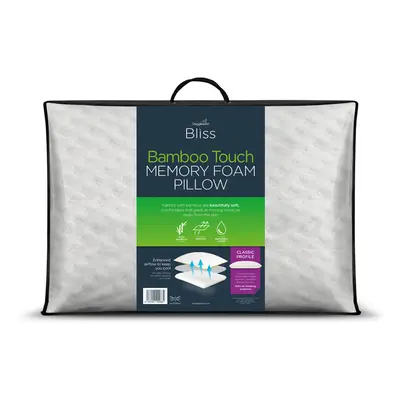 (Medium Pillow, Pack) Snuggledown Bliss Bamboo Pillow UK Made