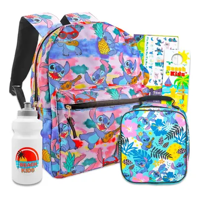 Disney Stitch Backpack and Lunch Box for Girls Set - Lilo and Stitch Backpack Stitch Lunch Bag B