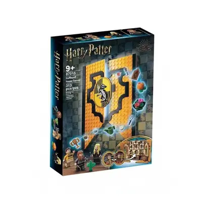 (Hufflepuff House Banner Set) For LEGO Harry Potter House Banner Set Common Room Toy Collectible