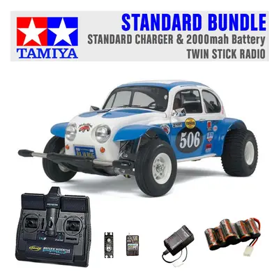 TAMIYA RC Sand Scorcher Off Road Buggy 1:10 Standard Stick Radio Bundle