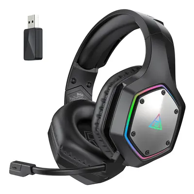 (Black) EKSA E1000 WT 2.4G Low Latency Wireless Gaming Headphones for PC/PS4/PS5/Xbox