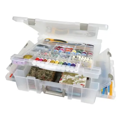 ArtBin Super Satchel Deluxe-17.25"X16.75"X5" Translucent