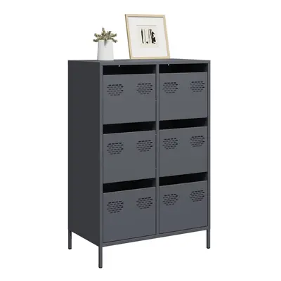 vidaXL Highboard Anthracite 68x39x101.5 cm Steel