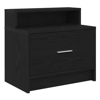 (black, pcs) vidaXL Bedside Cabinet with Drawer Concrete Grey 51x31x47 cm bedside table