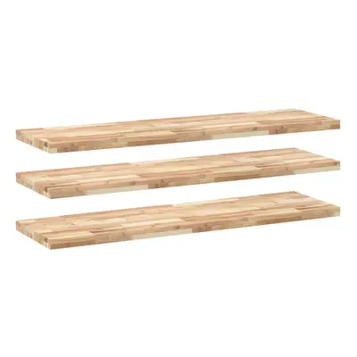 (natural, x x cm/ pcs) vidaXL Floating Shelves Wall Storage Shelf 4pcs Untreated Solid Wood Acac