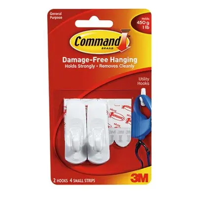 3M Company MMM17002 Command Adhesive Reusable Small Hooks Pack Of