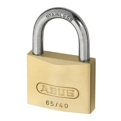 ABUS 65IB40T 65IB/40 40mm Brass Padlock Stainless Steel Shackle Twin