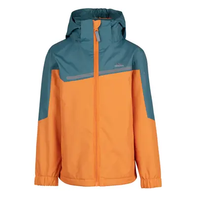 (3-4 Years, Pumpkin Spruce) Trespass Kids Waterproof Jacket Hooded Submerged