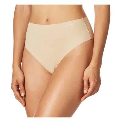 Calvin Klein Women's Invisibles High-Waist Thong Panty Bare