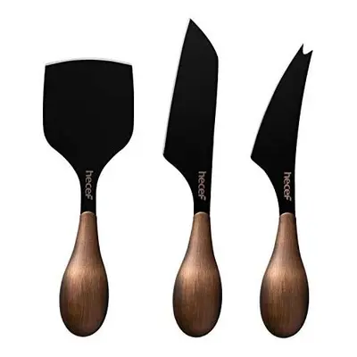 hecef Cheese Knife Set of 3, Bronze Grain Multipurpose Cheese Knife, Retro Cheese Knife, Set Inc