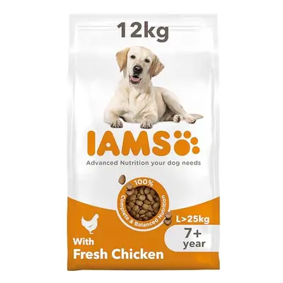 IAMS Complete Dry Dog Food for Senior 7+ Large Breeds with Chicken kg