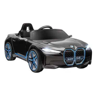 HOMCOM BMW i4 Licensed 12V Kids Electric Ride-On Car w/ Remote Control - Black