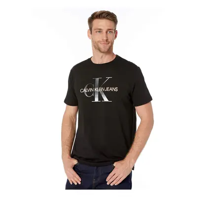 Calvin Klein Men's Short Sleeve Monogram Logo T Shirt Black Medium