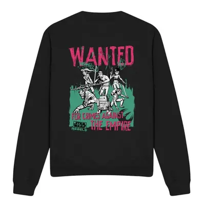 (XXL, Black) Star Wars Unisex Adult Wanted Rebels Sweatshirt