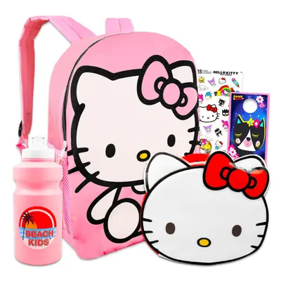 Hello Kitty Backpack and Lunch Box Set - Hello Kitty Backpack for Girls Bundle with Hello Kitty 