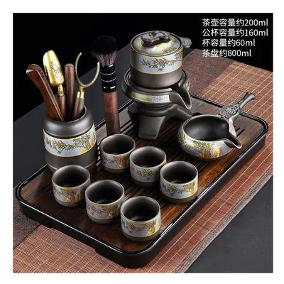 (Qianchuan (Black)+Purple Sand Bamboo Rhyme Automatic Tea Ceremony+Pinsheng 148) New Kung Fu Tea